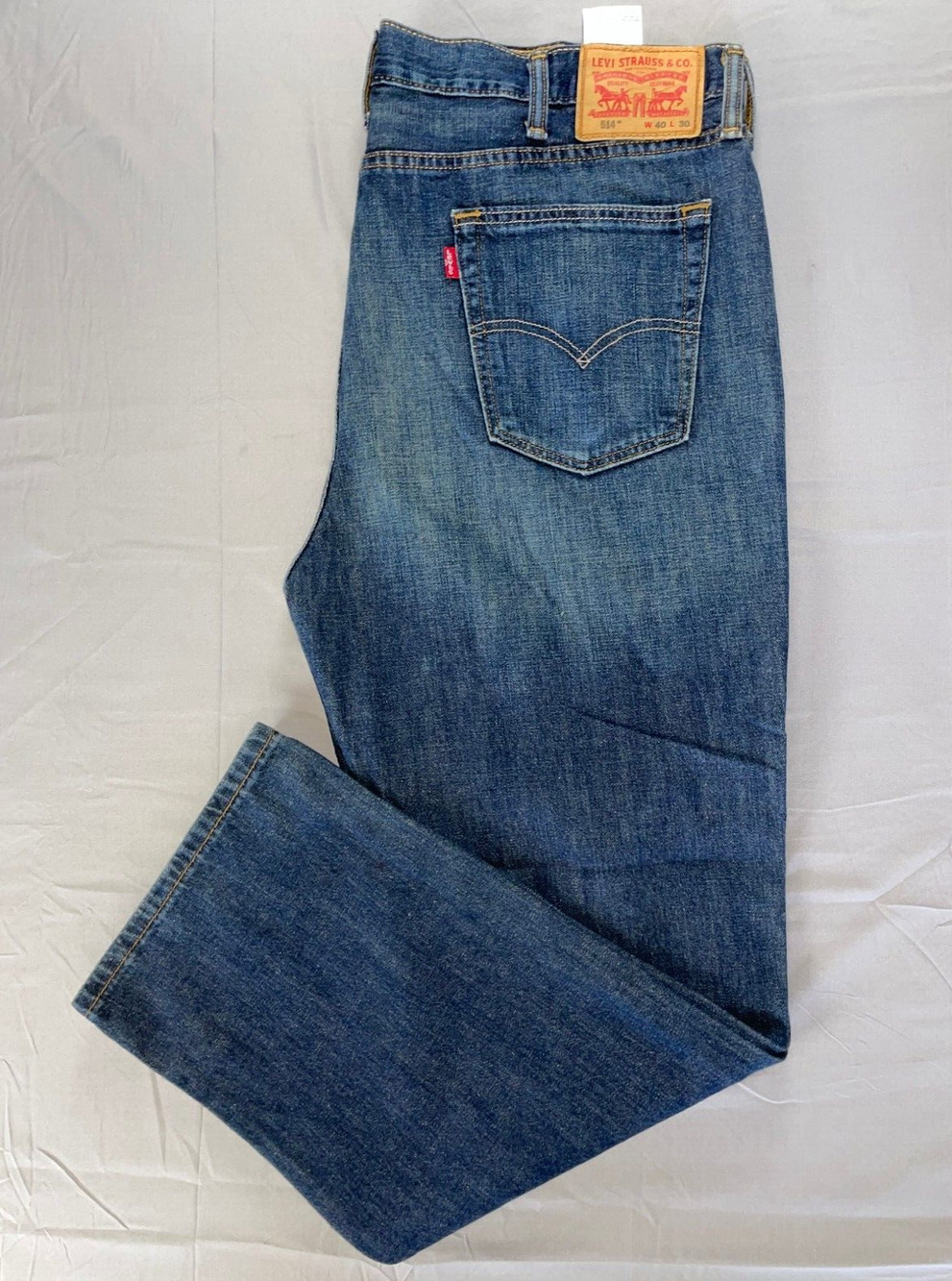 Levi's 514 Straight 100% Cotton Denim Jeans. Perfectly Broken In, Men's 40X30.